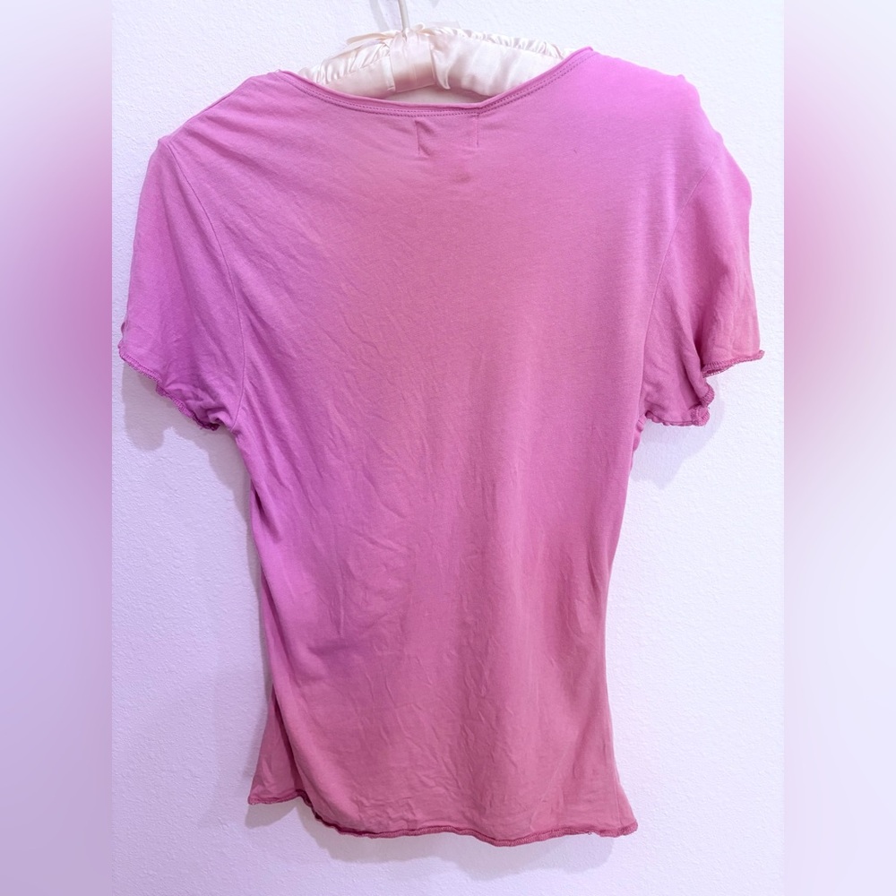 Vintage American Rag Pink Graphic Short Sleeve Tee, Small - Picture 4 of 7